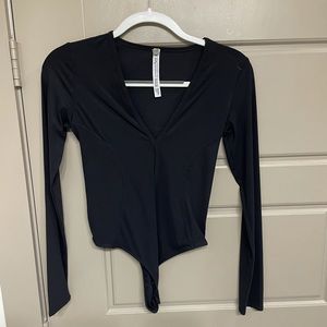 Black long-sleeve bodysuits, Free People, XS